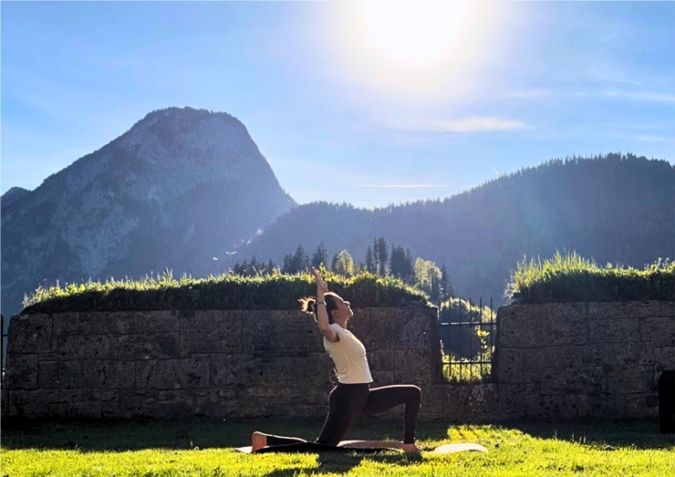 Yoga auf der Festung